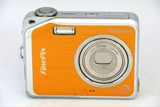 FujiFilm FinePix V10 Orange Compact Digital Camera Used Japan Tested