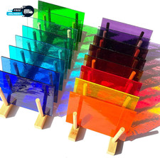 16 Sheets Transparent Stained Glass Variety Pack 4 X 6 Inch Cathedral Art Glass