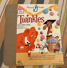 Cereal Box 1960 General Mills Twinkles