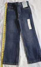 NWT Cat  Jack Relaxed Straight Jeans Size 6 Kids Blue Denim Adjustable Waist