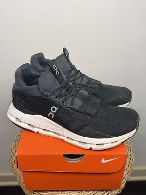 Size 8 / 9.5 Women - Men s On Cloudnova Running Shoes Black/White