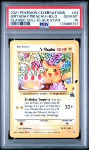 Psa 10 Birthday Pikachu | eBay
