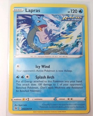 Lapras 054/264 SWSH08 Fusion Strike Rapid Strike Pokémon