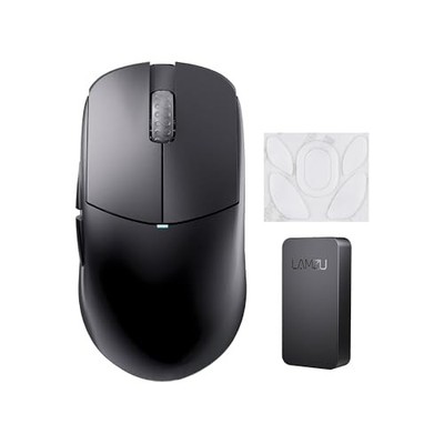 Lamzu Atlantis Mini 4K Gaming Maus Charcoal Black