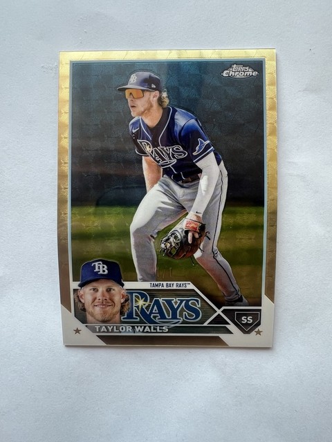 2023 Topps Chrome #625 Taylor Walls Superfractor Refractor 1/1 Rays Card SSP