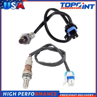 For 07 Chevrolet Silverado 1500 4.8L O2 02 Oxygen Sensor Heated 2pcs Upper Lower