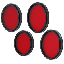 Camera Waterproof Filter Full Red Lens Filter Optical Glass for Camera Len