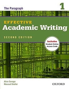 Effective Academic Writing 1: The Paragraph (Effe... | Buch | Zustand akzeptabel