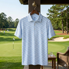 NEW Rhoback The doggy paddle Men's Short Sleeve Performance Polo