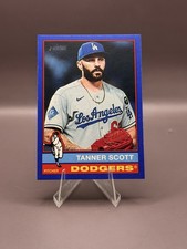 Tanner Scott 2025 Topps Heritage High # - Blue Border #551 Los Angeles Dodgers