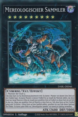 Mereologischer Sammler DABL-DE046 Super Rare Darkwing Blast Yugioh Karte Deutsch