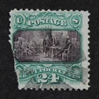 CKStamps: US Stamps Collection Scott#120 24c Pictorial Used Cut Off