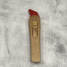 Vintage Scandinavian Hand-Carved Wood Gnome H...