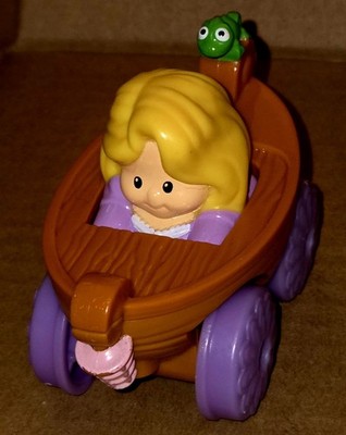 Fisher Price Little People Rapunzel Boat Wheelies Disney Tangled Pascal Chameleo
