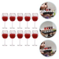 10 Pcs Dollhouse Miniature Drinks Accessories Glassware Cups