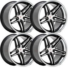 Set-4 Ferrada Cm1 20x8.5 5x112 Black Chrome 40mm Wheels Rims 20 Inch