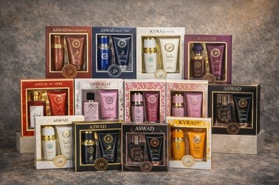 AFAQ Eau De Parfum Arabisch Parfum Set + Duschgel - Intensiver Orientalischer Duft