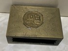 Vintage Vesta Match Safe Asian Writing York Pa Tobacco Co Cigars Brass Case Rare