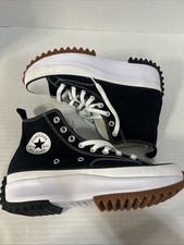 Converse Unisex Black White Run Star Hike Canvas Platform Womens 9.5/Mens 8