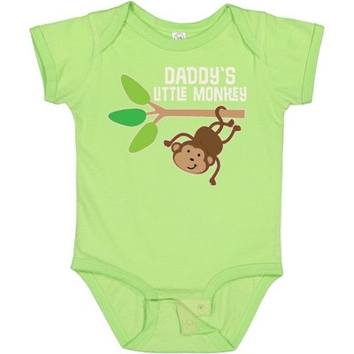 Inktastic Daddy's Little Monkey Baby Bodysuit Daddy Childs Kids Apparel From