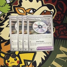 4x Technical Machine Turbo Energize 179/182 X4 Paradox Rift Playset Near Mint