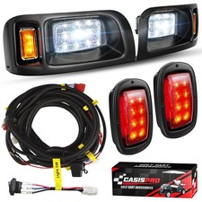 Casispro 12V Golf Cart Light Kit For Club Car Ds 1993-Up Street Legal Led