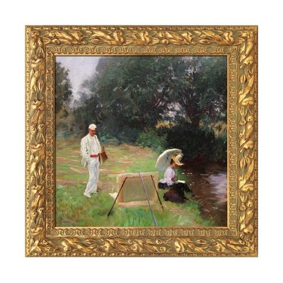 12x12 Antique Gold Canvas Frame for Oil Paintings & Art Prints - Ornate Wall Dec