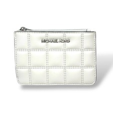 Michael Kors White Jet Set Travel Small Coin Pouch