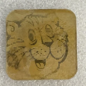 Vintage Hi Tiger Cracker Jack Lenticular 1” Square Tilt Card Sticker
