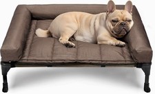 Elevated Dog Bed for Large Dog Portable Raised Dog Cot w/ Pillow