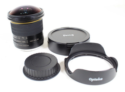 Opteka 6.5mm f/3.5 HD Aspherical Fisheye Manual Focus Lens Canon EF Mount