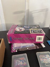 Sega Game Gear Super Sonic System Console Bundle RECAPPED Works Great!