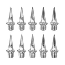 10pcs Track Spikes 13.5mm Steel Long Nail for Track Shoes, Silver Tone