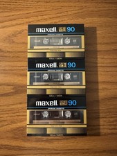 Lot of 3 Maxell UD XL II 90 Cassette Tape Type II High Bias Japan NOS