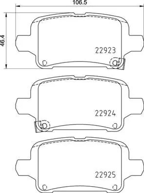 ✅Fits BREMBO P 59 095 Brake Pad Set, disc brake P 59 095 Brake pads ⭐UK Seller⭐ - Image 17