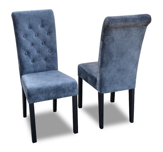 6X Chesterfield Stuhl Set Sitz Polster Garnitur Esszimmer StüHle Lehn Leder K11G-image