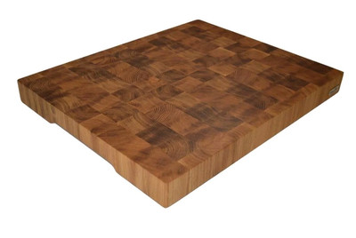 Premium XXL Stirnholzbrett Hackblock 50X40X4,5 cm Schneidebrett Holz Eiche
