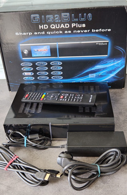 Gigablue HD Quad Plus mit 2 Zusatz Sat Tuner