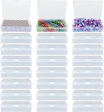 30PCS Playing Card Case Clear Plastic Gaming Game Card Holder Organizer, Snap...