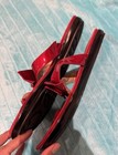 ME TOO Womens Brianna Red Metallic Thong Flip Flop Sandals Size 9.5M — photo 7