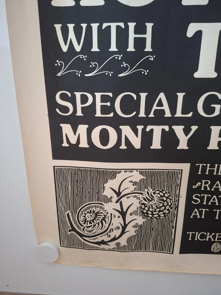 Pink Floyd Rare Original Large 1st Print July 1975 Knebworth Park Poster - Image 3 of 4