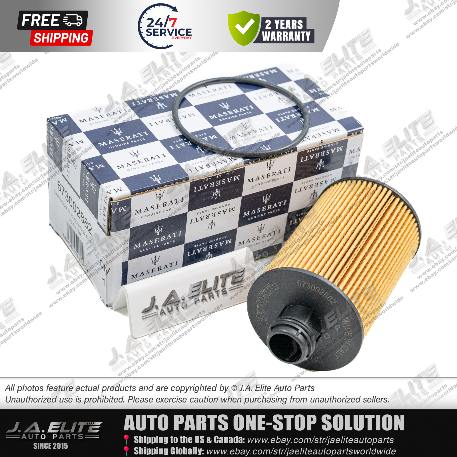 2pcs Genuine Air & Oil Filter fit Maserati Ghibli Levante Quattroporte Diesel