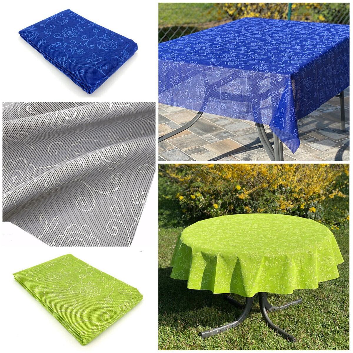 Outdoor Garden Camping Tablecloth Weatherproof Washable Garden Tablecloth  Type79