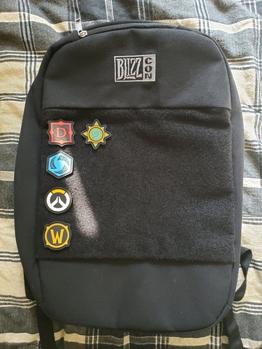 Blizzard Bag Blizzcon 2017 Backpack With Badges Overwatch, Warcraft, Arena tee - Picture 7 of 11