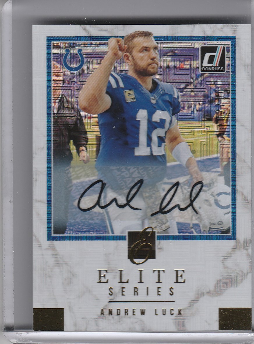 2018 PANINI DONRUSS #ES4 ANDREW LUCK AUTOGRAPH INDIANAPOLIS COLTS 2/10 0128