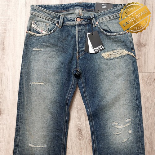 Diesel 1985 Larkee Regular Fit Straight Leg Distressed Herren Jeans 34W/32L - Bild 2 von 24