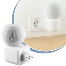 Steckdosenhalterung für Apple HomePod mini Wandmontage ohne Bohren - weiß