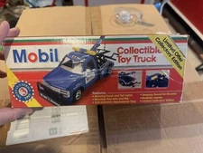🛻 1995 Mobil Oil 🛢️ Gas ⛽ Collectable Tow Truck 🪝 Lights 🚨 & Sounds 🆕