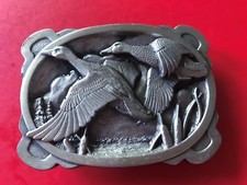 1983 Vintage Wild Ducks Mallards Siskiyou Belt Buckle