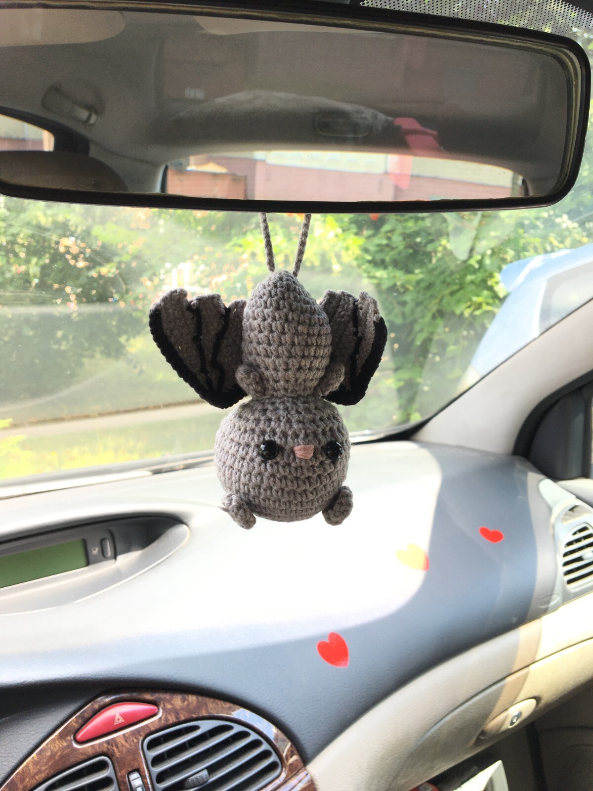 car mirror accessories stuffed bat ornament halloween funny car